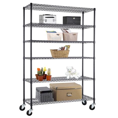 6 tier shelf wire rack